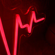 Electrocardiogram Red Neon Sign