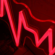 Electrocardiogram Red Neon Sign