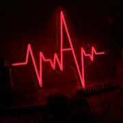 Electrocardiogram Red Neon Sign