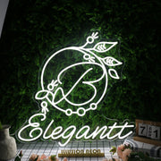 Elegantt White Custom Neon Sign