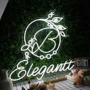 Elegantt White Custom Neon Sign