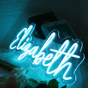 Elisabeth Blue LED Neon Sign