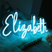 Elisabeth Blue LED Neon Sign