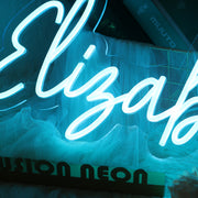 Elisabeth Blue LED Neon Sign