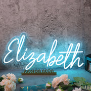 Elisabeth Blue Neon Sign