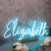 Elisabeth Blue Neon Sign