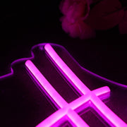 Elizabeth Purple Neon Sign