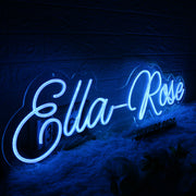 Ella Rose Blue Neon Sign