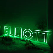 ELLIOTT Green Neon Sign