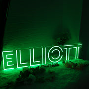 ELLIOTT Green Neon Sign