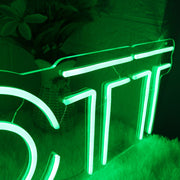 ELLIOTT Green Neon Sign