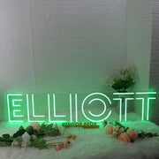 ELLIOTT Green Neon Sign