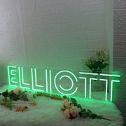 ELLIOTT Green Neon Sign