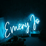 Emery Jo Blue Neon Sign