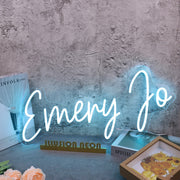 Emery Jo Blue Neon Sign