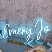 Emery Jo Blue Neon Sign