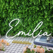 Emilia Name White Neon Sign