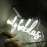 Emily Bekdas White Neon Sign