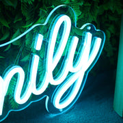 Emily Blue LED Neon Sign