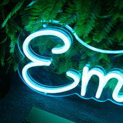 Emily Blue LED Neon Sign