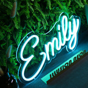 Emily Blue LED Neon Sign