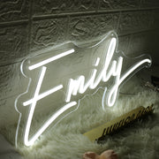 Emily White Neon Sign