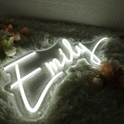 Emily White Neon Sign