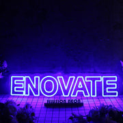 Enovate Blue Neon Sign