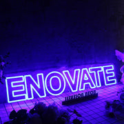 Enovate Blue Neon Sign