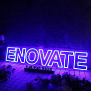 Enovate Blue Neon Sign