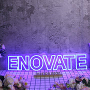 Enovate Blue Neon Sign