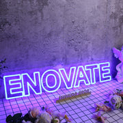 Enovate Blue Neon Sign