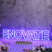 Enovate Blue Neon Sign