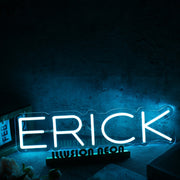 Erick Blue Name Neon Sign