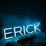 Erick Blue Name Neon Sign