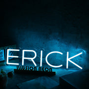 Erick Blue Name Neon Sign