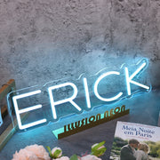 Erick Blue Name Neon Sign