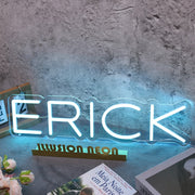 Erick Blue Name Neon Sign