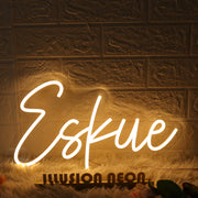 Eskue Yellow Neon Sign