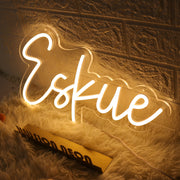 Eskue Yellow Neon Sign