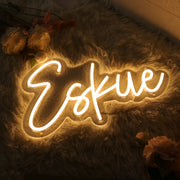 Eskue Yellow Neon Sign