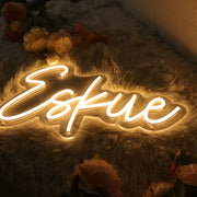 Eskue Yellow Neon Sign