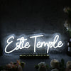 Estie Temple White Neon Sign