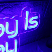 Every Day Is Arm Day Blue Neon Sign