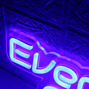 Every Day Is Arm Day Blue Neon Sign