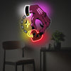 Evil Hand Holding Heart LED Neon Acrylic Artwork