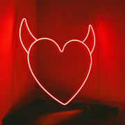 Evil Heart Neon Sign