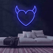 Evil Heart Neon Sign