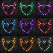 Evil Heart Neon Sign