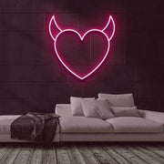 Evil Heart Neon Sign